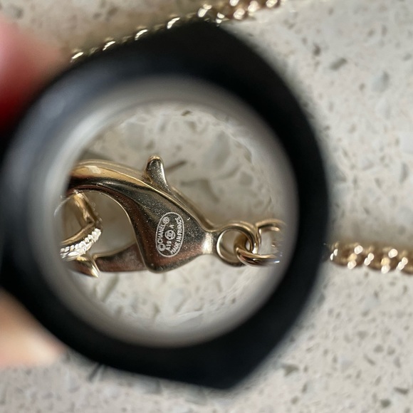 New Chanel Long Gold-tone Necklace with Resine Beads - Picture 12 of 17